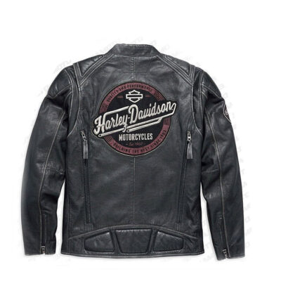 Vintage Mens Harley Davidson Adventure Motorcycle Racing Leather Jacket