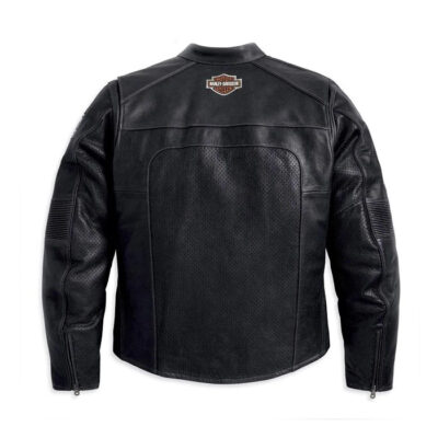 Harley Davidson Men’s Regulator Perforated Black Leather Jacket