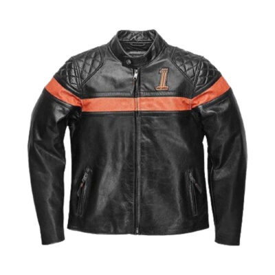 Harley Davidson Men’s Genuine Leather Motorcycle Jacket